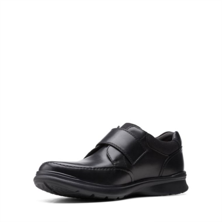 Correa Clarks Cotrell De Piel Lisa Negra Piel Lisa Negra