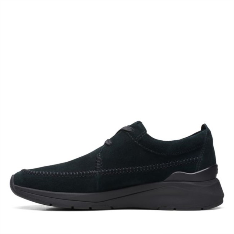 Gamuza Negra Clarks Tejido Ligero Costa Gamuza Negra
