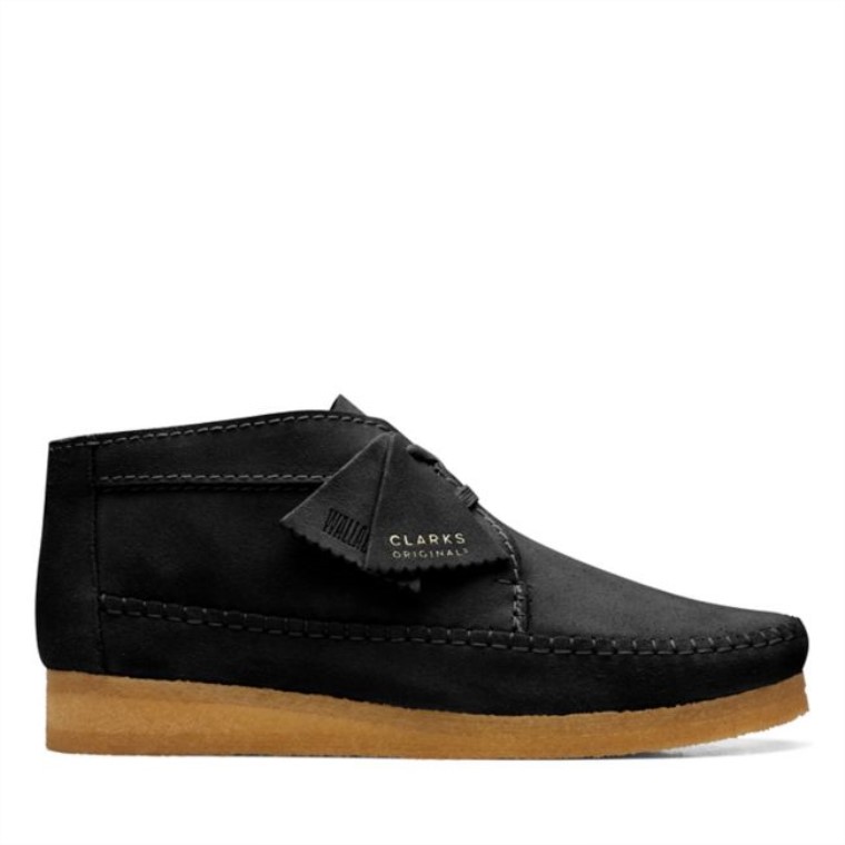 Bota Clarks Weaver De Ante Negro Ante Negro