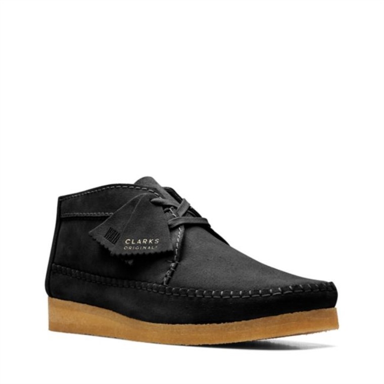 Bota Clarks Weaver De Ante Negro Ante Negro