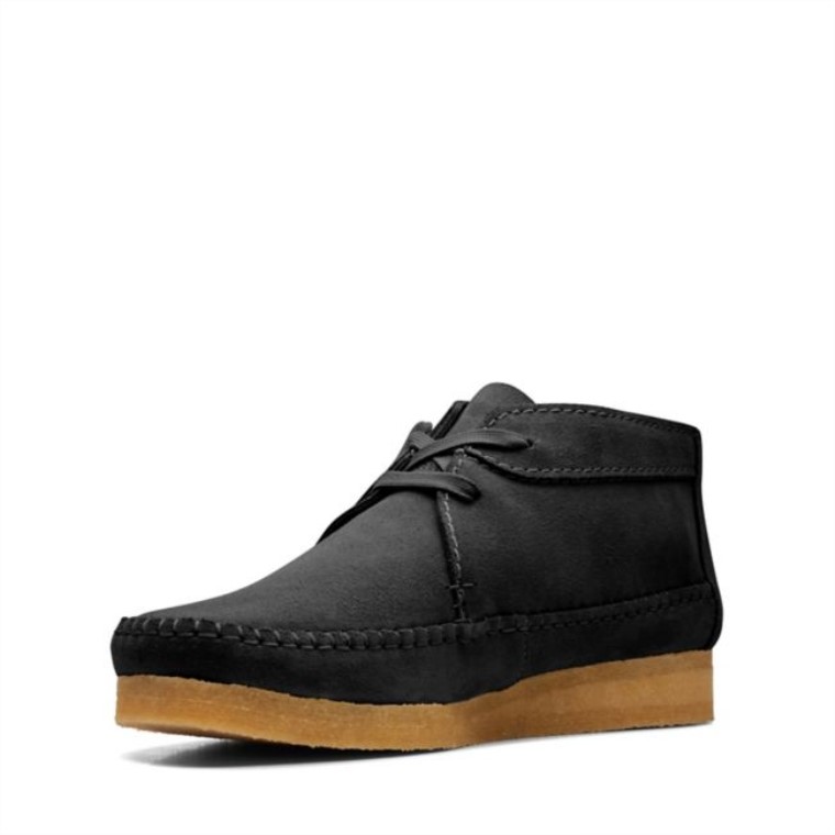 Bota Clarks Weaver De Ante Negro Ante Negro