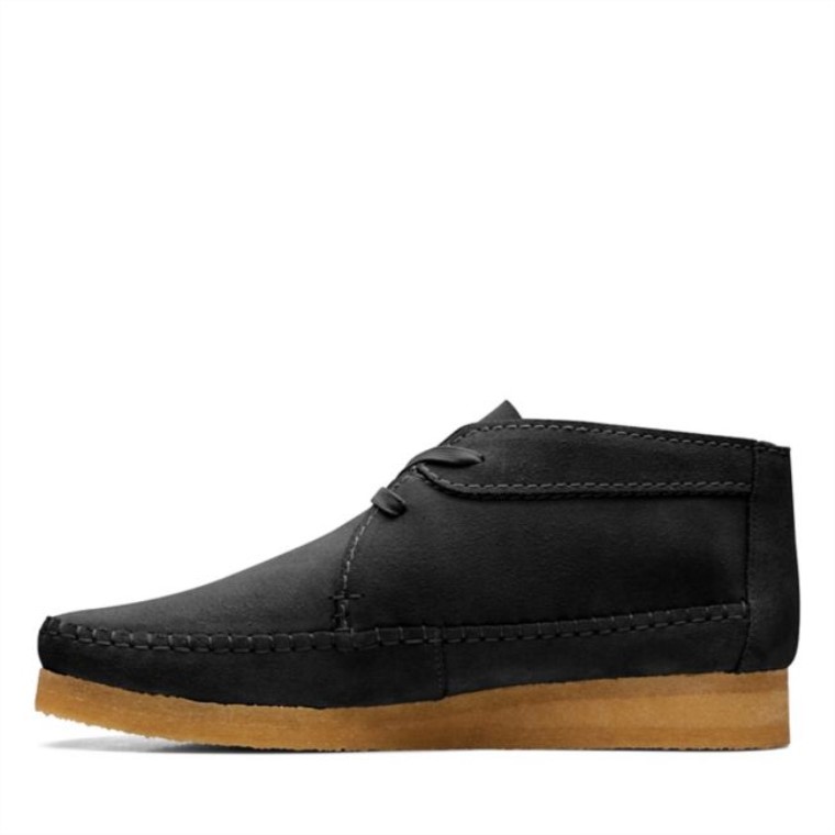 Bota Clarks Weaver De Ante Negro Ante Negro