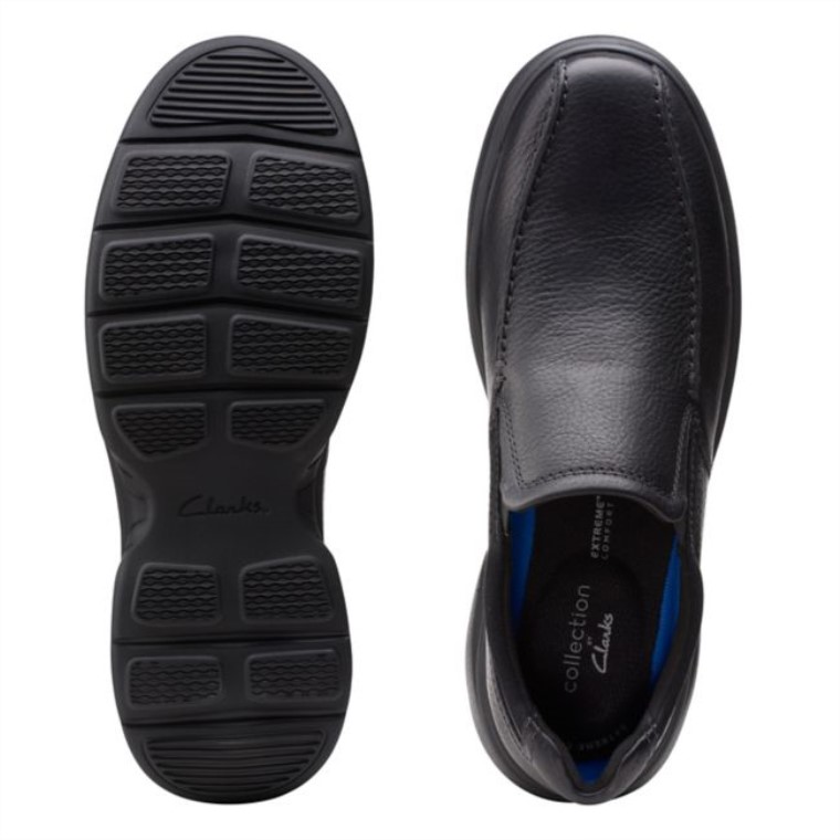 Cuero Pulido Negro Clarks Bradley Step Cuero Pulido Negro