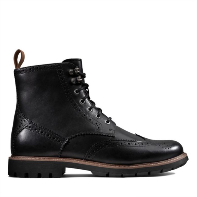 Cuero Con Forro Negro Clarks Batcombe Lord Cuero Con Forro Negro Negro