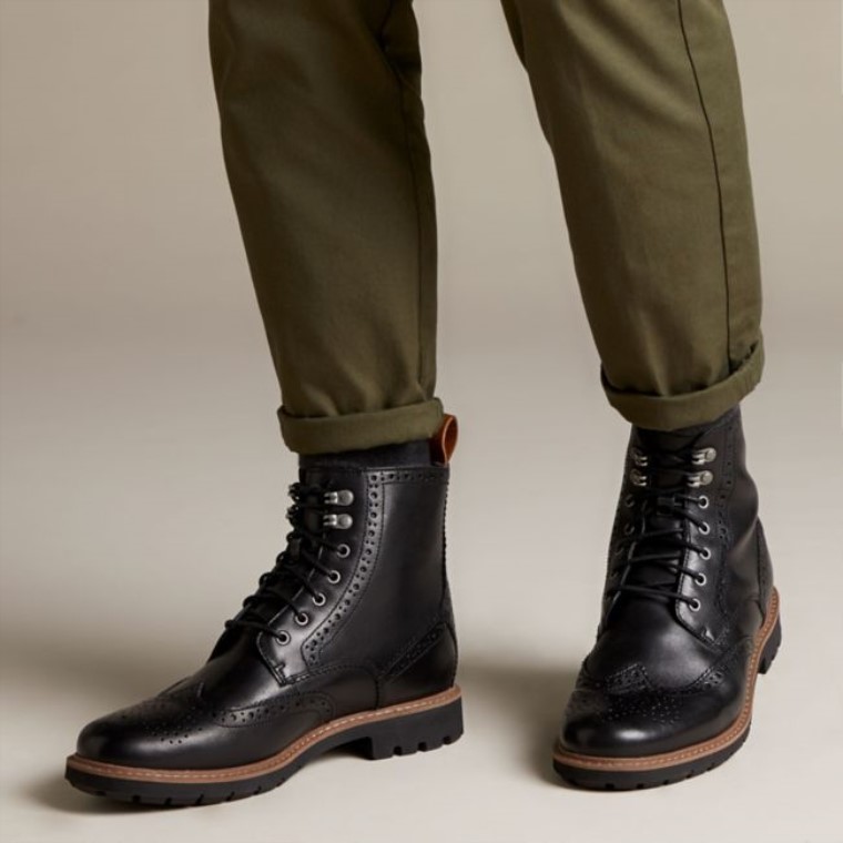 Cuero Con Forro Negro Clarks Batcombe Lord Cuero Con Forro Negro Negro