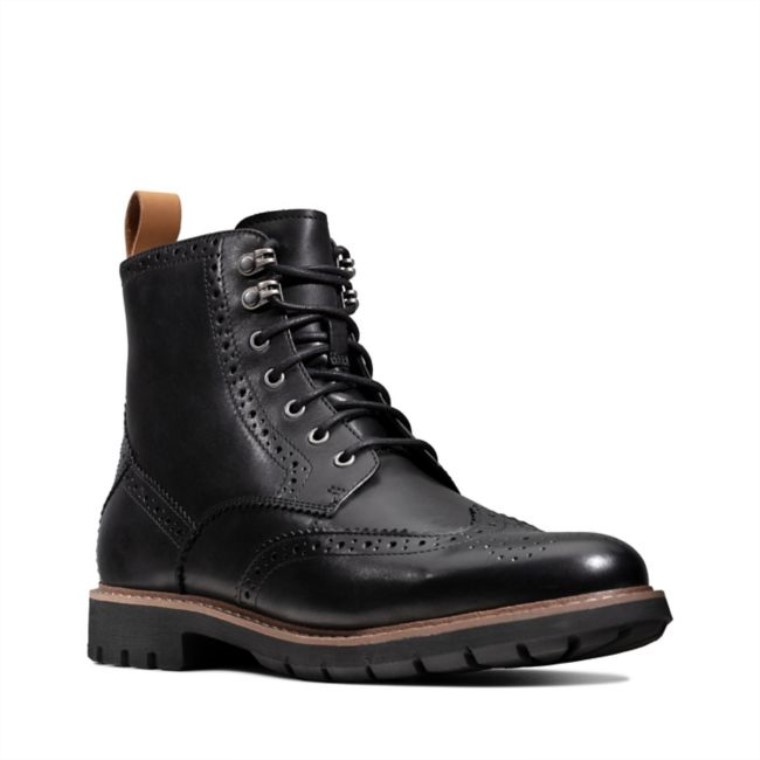Cuero Con Forro Negro Clarks Batcombe Lord Cuero Con Forro Negro Negro