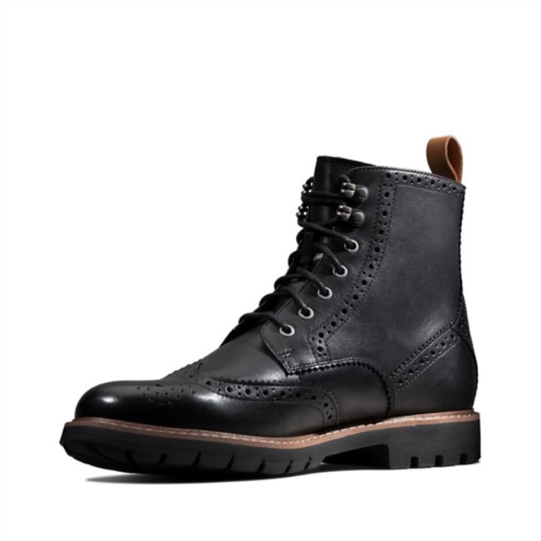 Cuero Con Forro Negro Clarks Batcombe Lord Cuero Con Forro Negro Negro