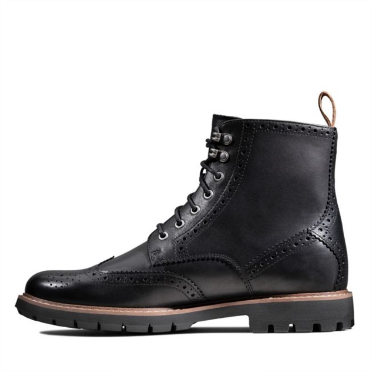 Cuero Con Forro Negro Clarks Batcombe Lord Cuero Con Forro Negro Negro
