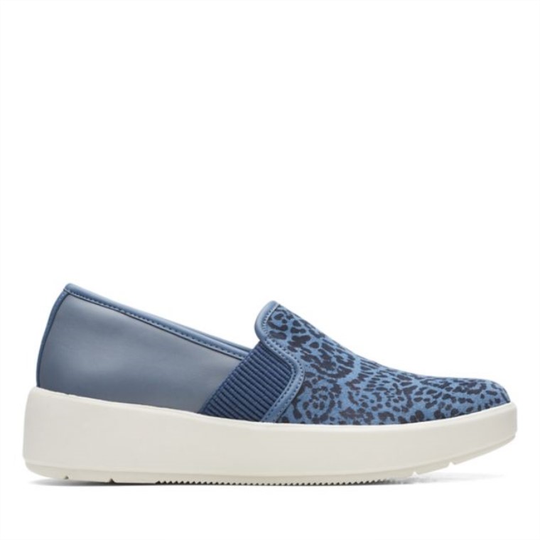 Azul Gris Clarks Layton Pétalo Azul Gris