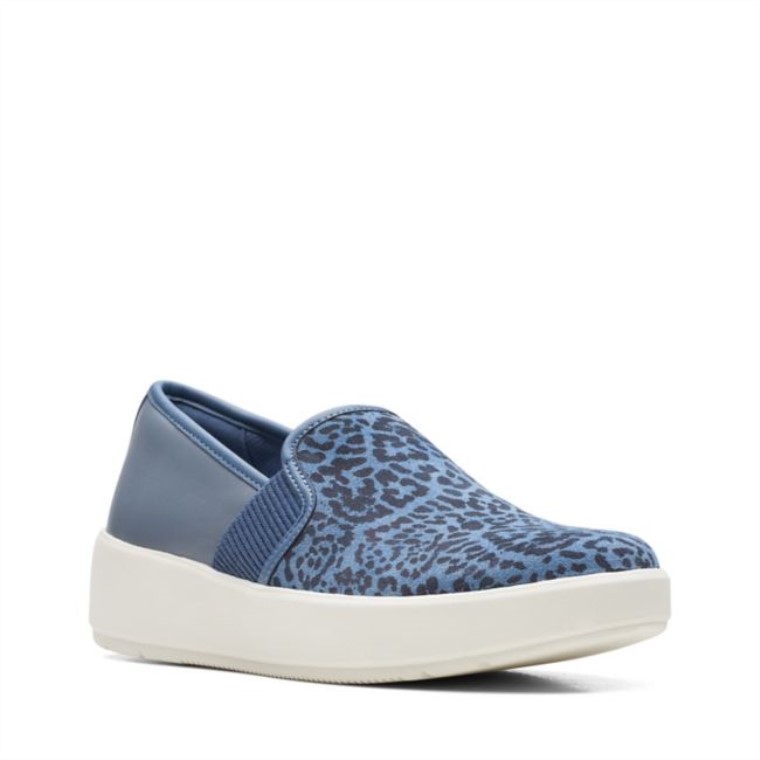 Azul Gris Clarks Layton Pétalo Azul Gris