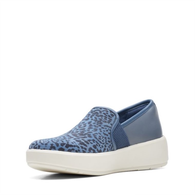 Azul Gris Clarks Layton Pétalo Azul Gris