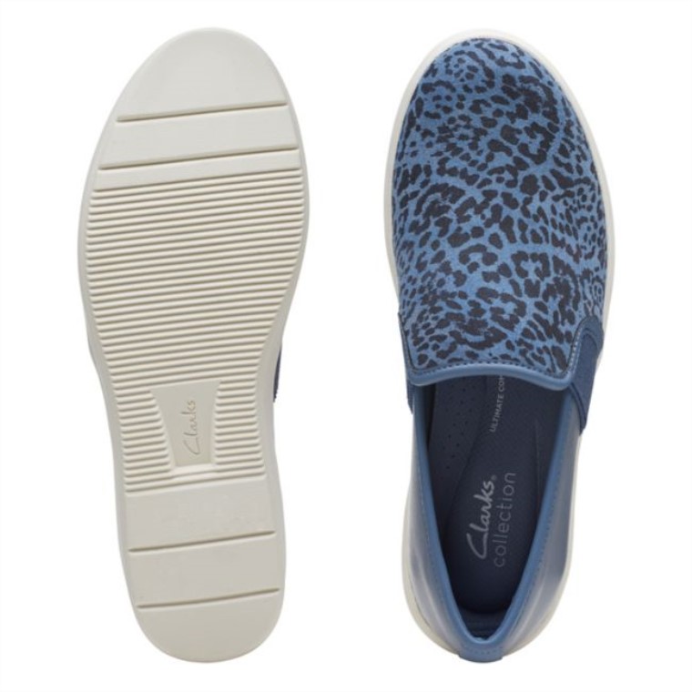 Azul Gris Clarks Layton Pétalo Azul Gris