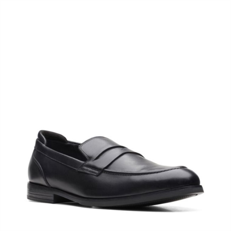 Bradish Ease Cuero Negro Clarks Cuero Negro