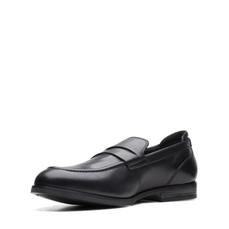 Bradish Ease Cuero Negro Clarks Cuero Negro