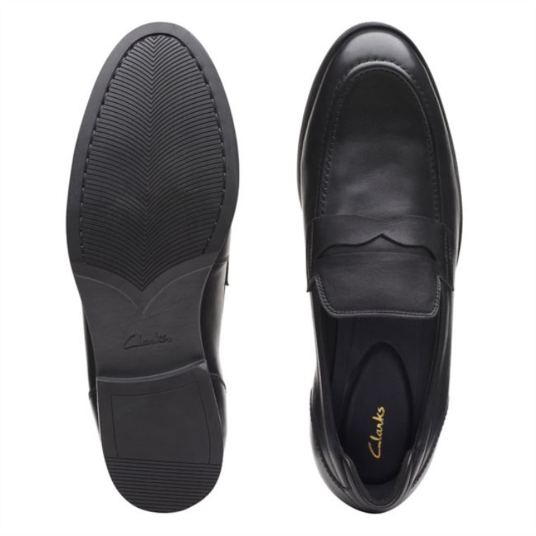Bradish Ease Cuero Negro Clarks Cuero Negro