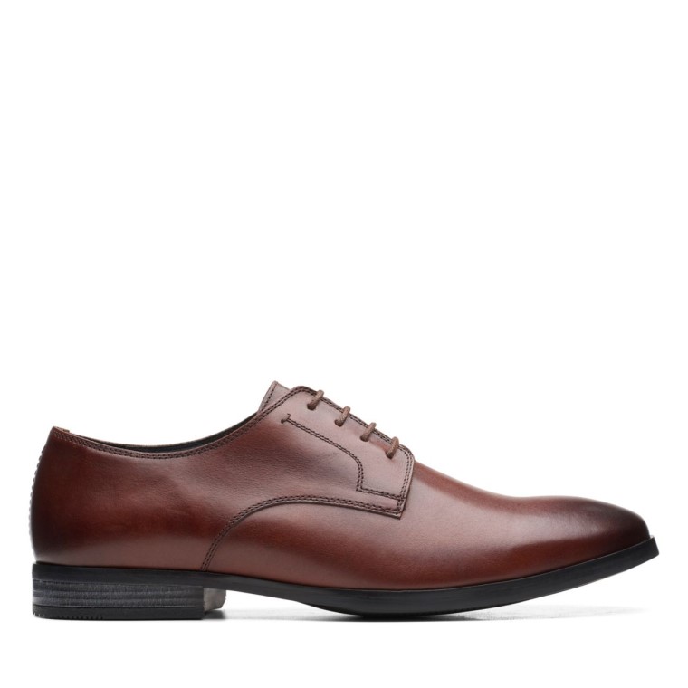 Encaje Bradish Cuero Marrón Clarks Cuero Marrón