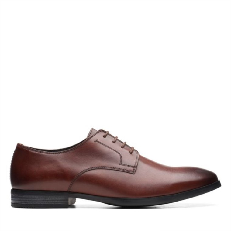 Encaje Bradish Cuero Marrón Clarks Cuero Marrón