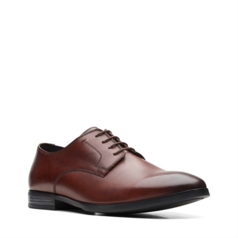 Encaje Bradish Cuero Marrón Clarks Cuero Marrón