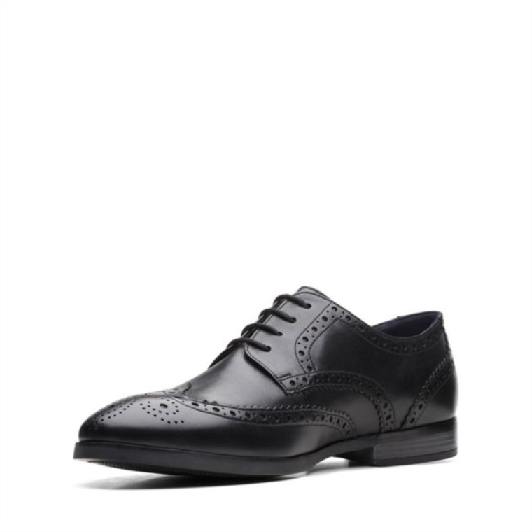 Bradish Limit Cuero Negro Cuero Negro Clarks