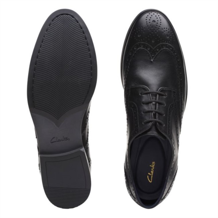 Bradish Limit Cuero Negro Cuero Negro Clarks