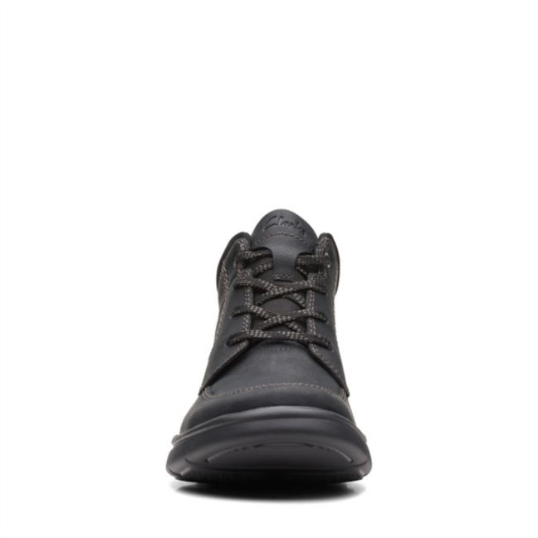 Bradley Mid Black Tumbled Black Tumbled Clarks