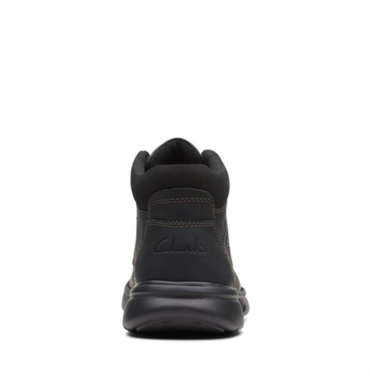 Bradley Mid Black Tumbled Black Tumbled Clarks