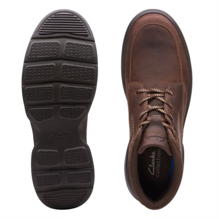 Bradley Marrón Medio Caído Clarks Marrón Caído