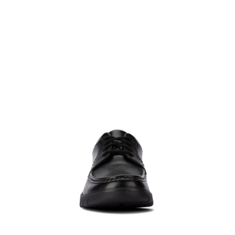 Rama Encaje Juvenil Cuero Negro Clarks Cuero Negro