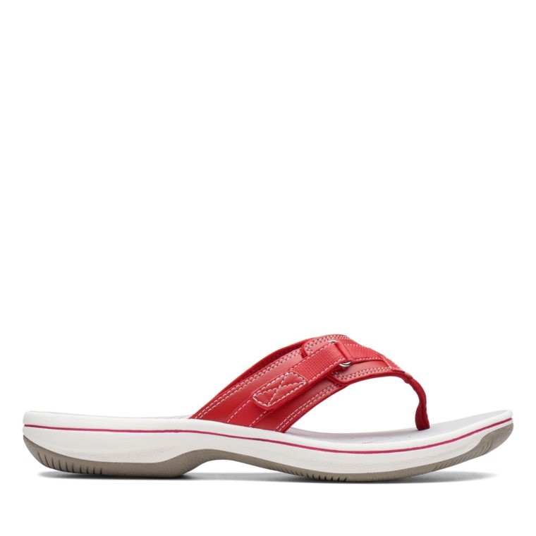 Brisa Mar Rojo Sintetico Rojo Sintetico Clarks