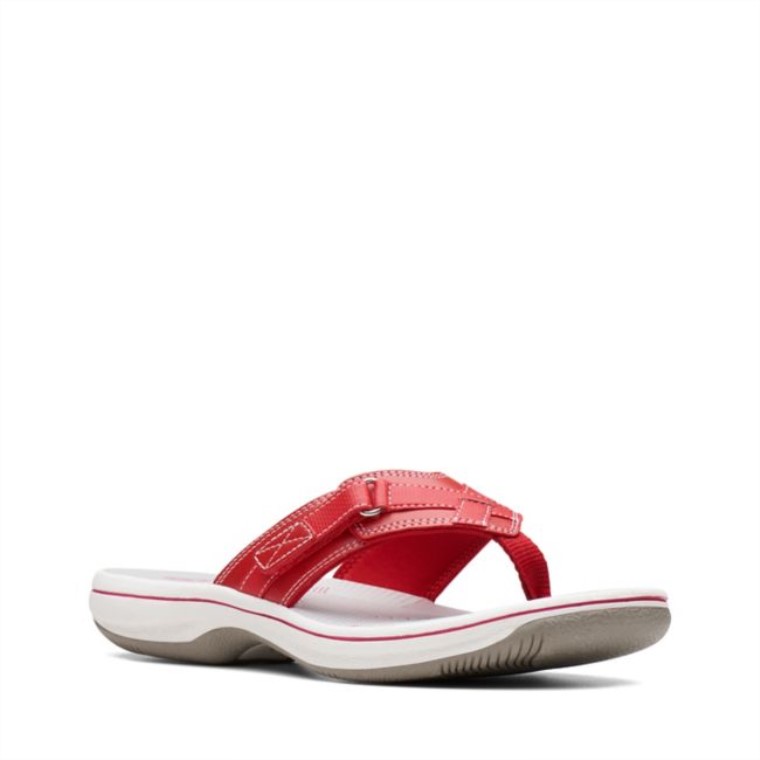 Brisa Mar Rojo Sintetico Rojo Sintetico Clarks