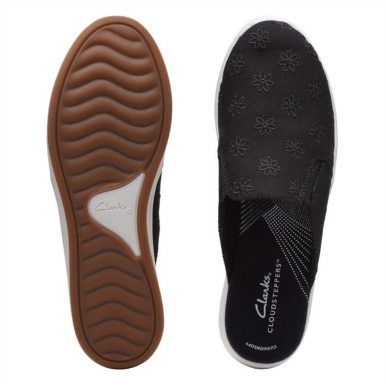 Brisa Orilla Negro Floral Negro Floral Clarks