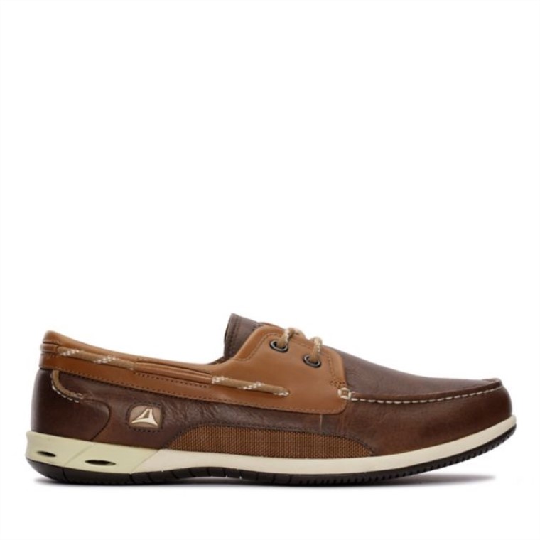 Cuero Marron Clarks Orson Harbour Cuero Marron