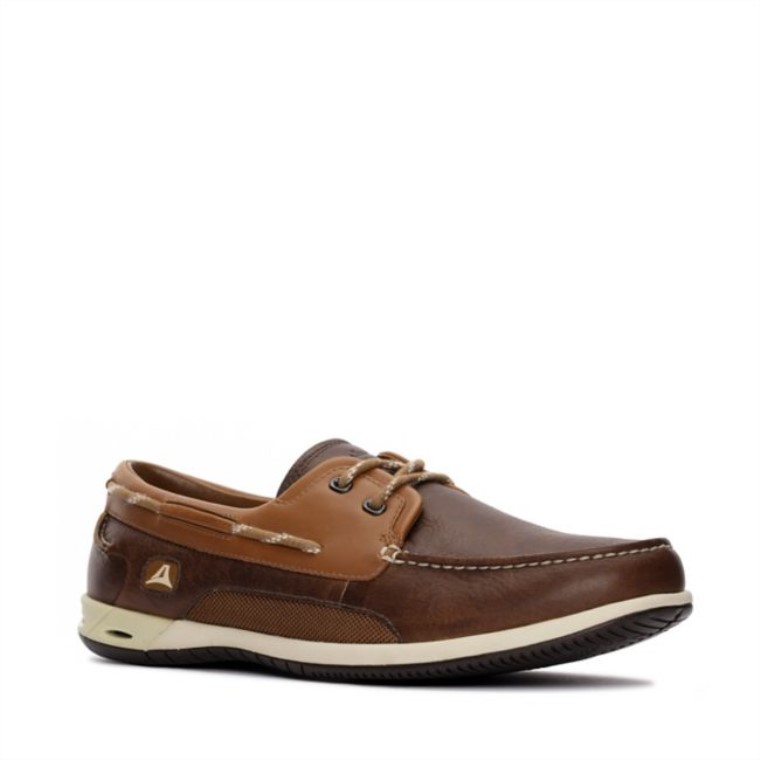 Cuero Marron Clarks Orson Harbour Cuero Marron