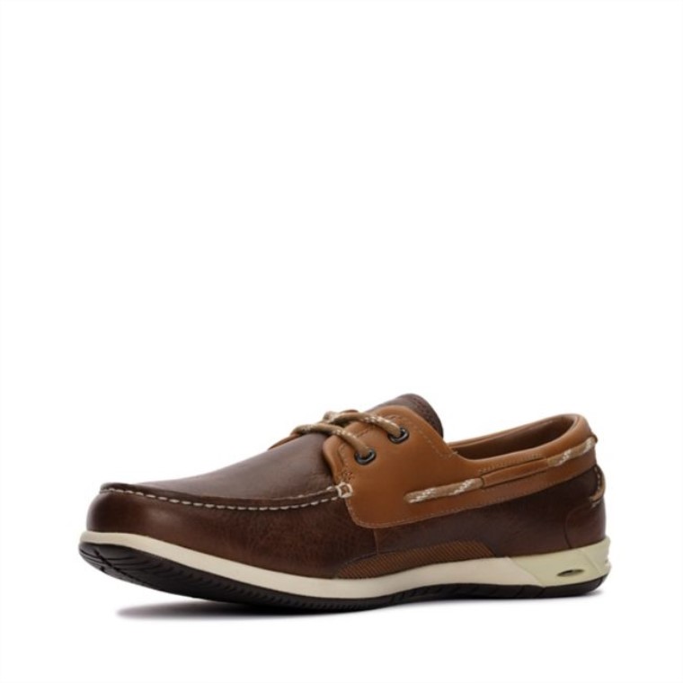 Cuero Marron Clarks Orson Harbour Cuero Marron