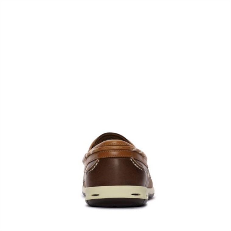 Cuero Marron Clarks Orson Harbour Cuero Marron
