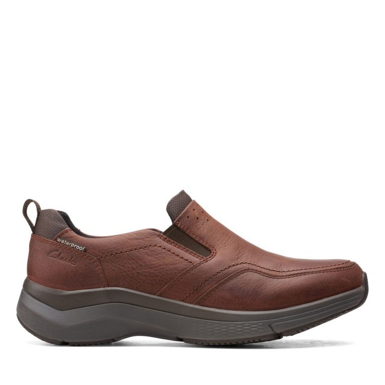 Marron Aceitoso Clarks Wave 20 Edge Marron Aceitoso