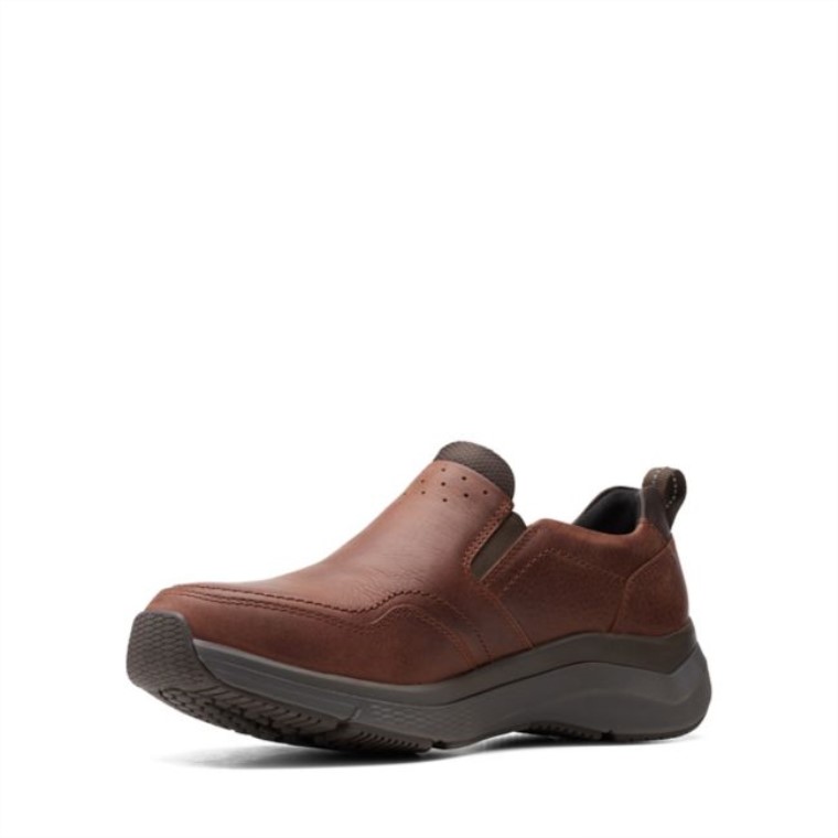 Marron Aceitoso Clarks Wave 20 Edge Marron Aceitoso