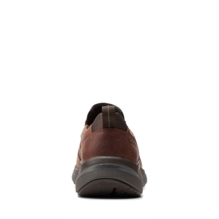 Marron Aceitoso Clarks Wave 20 Edge Marron Aceitoso