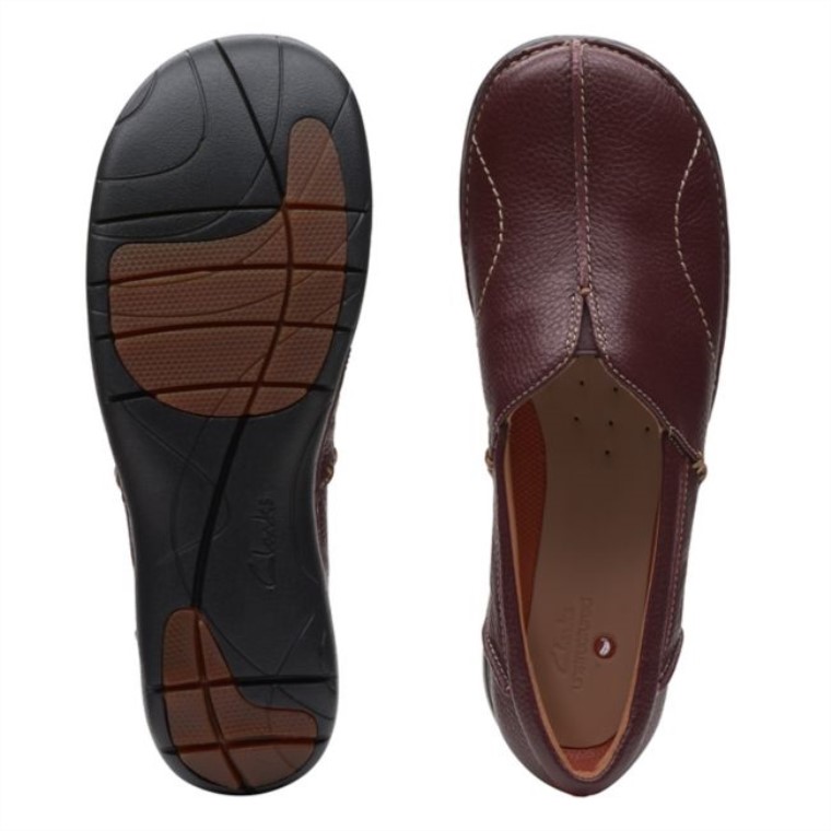 Marrón/rojo Clarks Un Loop Stride Marrón/rojo
