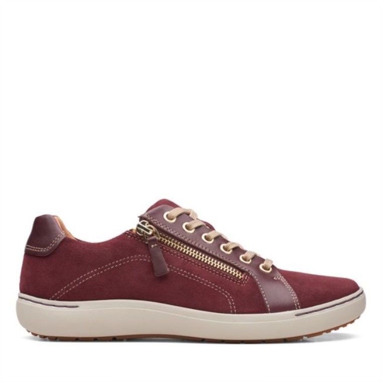Burdeos Clarks Nalle Encaje Burdeos