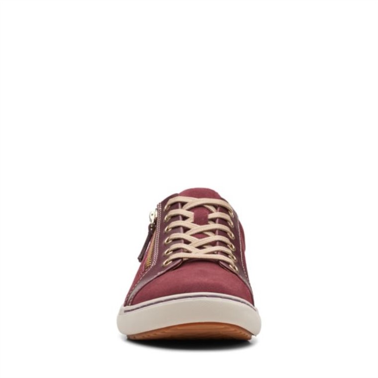 Burdeos Clarks Nalle Encaje Burdeos