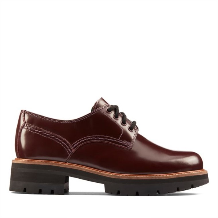 Cuero Burdeos Orianna Derby Cuero Burdeos Clarks