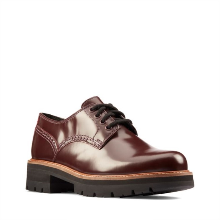 Cuero Burdeos Orianna Derby Cuero Burdeos Clarks