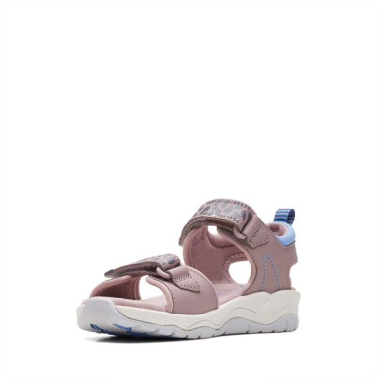 C Lowder Print Kid Gris/rosa Clarks Gris/rosa