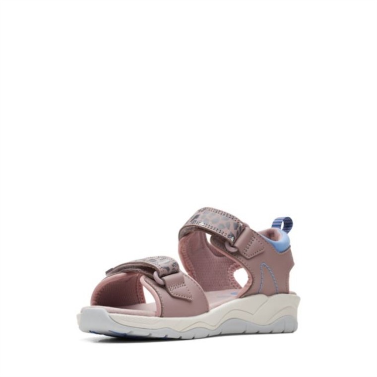 C Estampado Lowder Gris Antiguo/rosa Clarks Gris/rosa