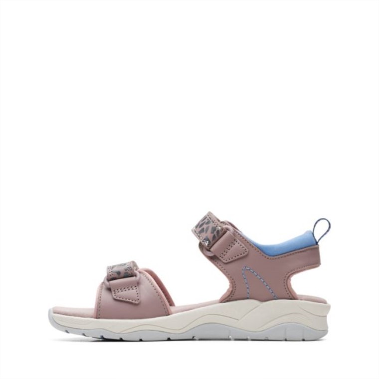 C Estampado Lowder Gris Antiguo/rosa Clarks Gris/rosa