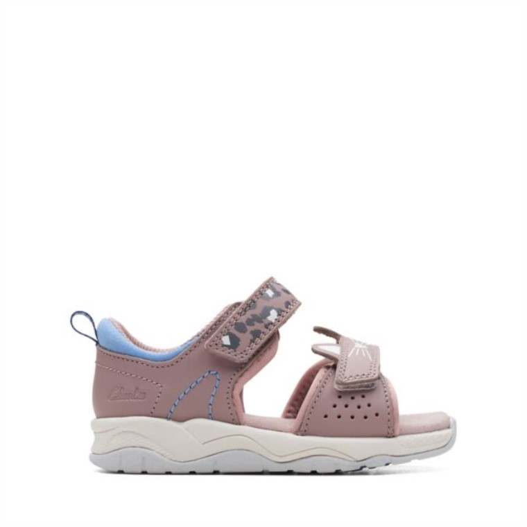 C Lowder Estampado Niño Gris/rosa Gris/rosa Clarks