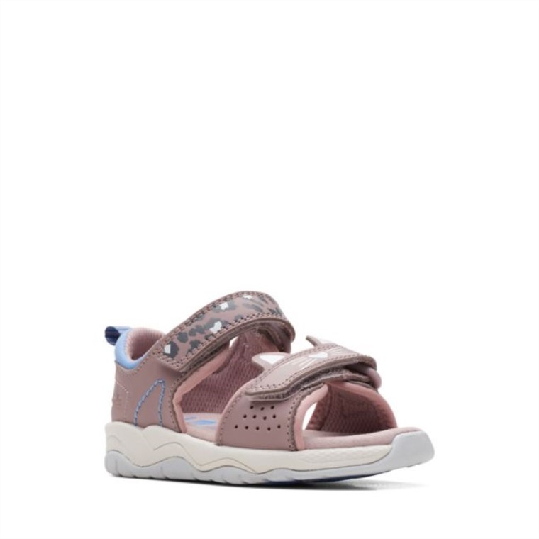 C Lowder Estampado Niño Gris/rosa Gris/rosa Clarks