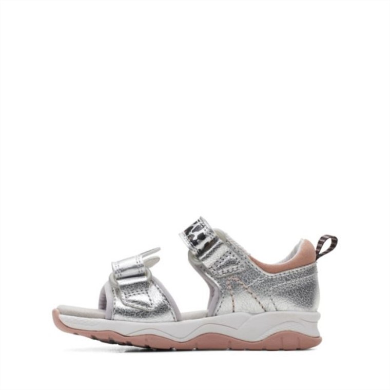 C Lowder Estampado Niño Plata Clarks Plata