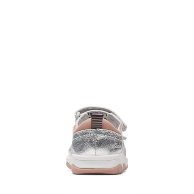 C Lowder Estampado Niño Plata Clarks Plata